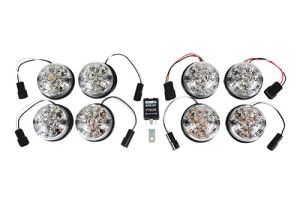 Clear Lamp LED 73MM upgrade kit Suitable for Defender 1994>2015